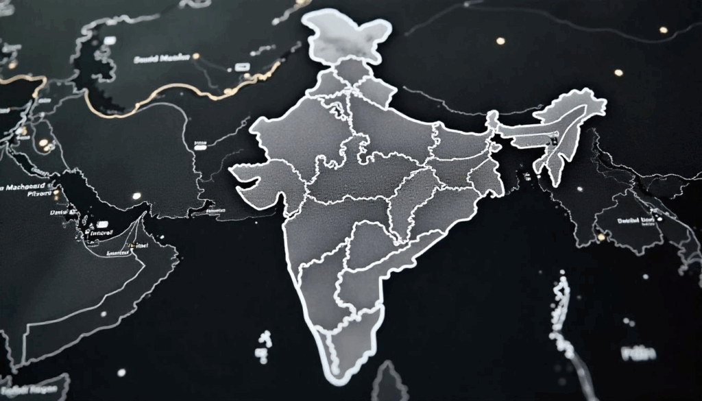 Map showing Jammu and Kashmir's boundaries before the 2019 abrogation of Article 370.