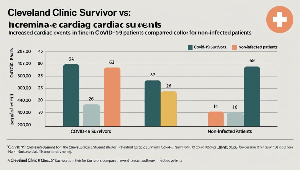 Graph showing Cleveland Clinic heart event study results