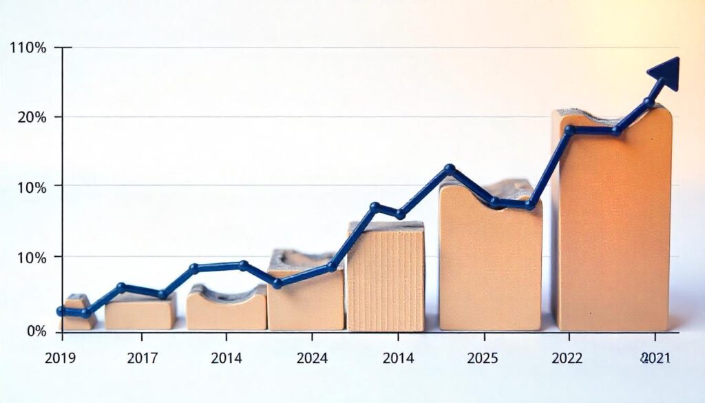 Chart showing India’s labor force participation rate from 2015 to 2024.